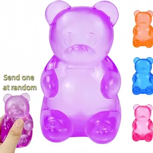 Soft Candy Bear Sensory Stress Relief Toy, Jelly Filled Squeeze Toy, Pressure Relief Gift, Birthday Present, Random Send, Stress Relief Fidgeting