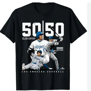Ohtani 50 50 Club Entry Graphic Tee, Shohei Baseball Game Day Unisex T-Shirt, Gift For Fan