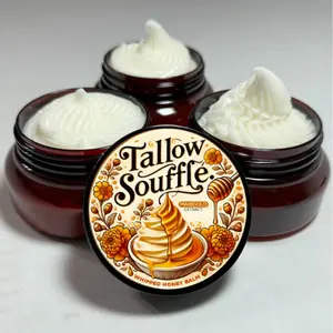 Organic Whipped Beef Tallow, Manuka Honey & Marigold Extract Balm – 4oz | Ultra-Rich Face Moisturizer, Body Cream & Nourishing Lotion for Dry, Sensitive Skin | All-Natural Glow Boost Moisture Moisturizing Skincare Comfort Radiant Nourishing Gentle