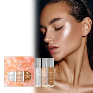 Eelhope Face Highlight Oil Stick Set Party Ball Show Makeup Ball Liquid Fluorescent Highlight Oil