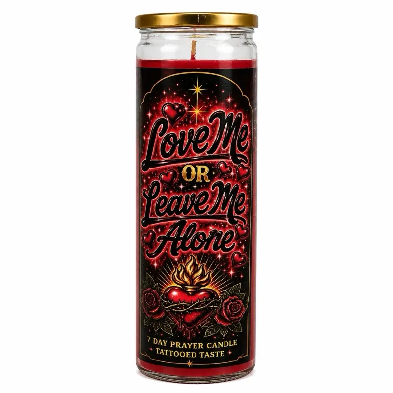 Love Me Or Leave Me Alone 7 Day Intention  Candle | Love Clarity, Self Worth & Relationship Alignment