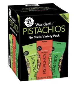Wonderful Pistachios Variety Pack, 0.75 oz., 21 pk.