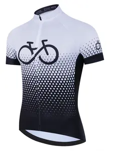 New Bicycle Sports Shirt, Short Sleeve Cycling Top, Road Bike Jersey, Cyclist Jersey, Summer Cycling Apparel, Athletic Activewear, Workout Tops, Sporty Slim-Fit Design