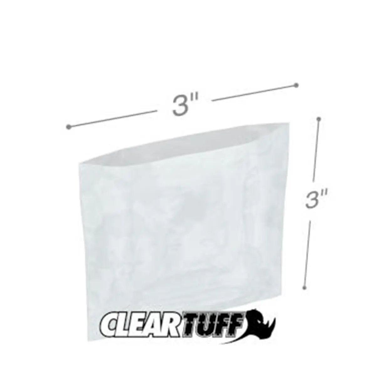 212 MAIN 100% Virgin LDPE Plastic Poly Bags, 3 x 3 in, 0.00125 Gauge, Easy-to-Use Flat Open-Top Recyclable, Food Service/Industrial Use, Impressive Clarity, Case of 1000