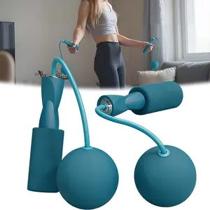Professional wireless jump rope with weighted handles and built-in ball bearings, suitable for speed training, home fitness, and other exercises.