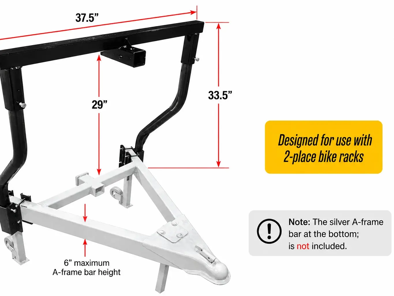 Stromberg Carlson CC-275 RV Trailer Tongue Bike Rack Cargo Carrier Bunk
