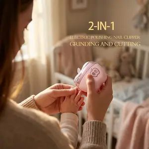 Electric Nail Clipper, AutomaticNail Trimmer With Polishing Function & LED Light,Nail Care Tool for Elderly & Adults