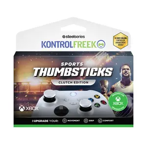 KontrolFreek Clutch for Xbox One and Xbox Series X Controller | Performance Thumbsticks | 2 Low-Rise Concave | Black & White