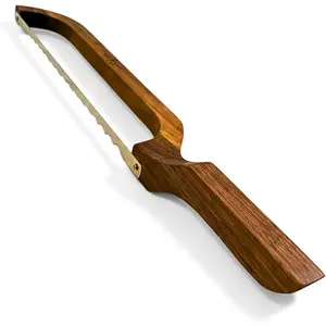 Bread Bow  for Homemade Bread Smooth Fiddle Bow Sourdough  with Serrated  & Acacia Hle Slice Artisan Loaves Like a Pro