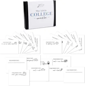 20 count College  Card Book,Graduation Care Package for College Students, Class of 2025  Kit,  Card Holder Booklet for Daughter, Son, Friends