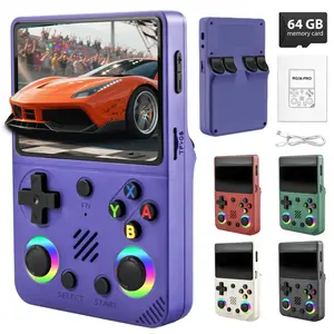 RG36 Pro Open Source System Retro Handheld Gaming Console - 3.5-inch IPS Screen, Console Built-in Lots of Multiple Classic Games, 64G TF Card, Travel Portable Gaming Console, Gift for Teenager or Partner - Black #SummerVibes