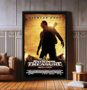 National Treasure Film Poster, High Quality Canvas Print, Popular Poster Prints for Wall Aesthetic Decor