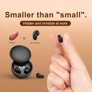 Bluetooth Sleep Earbuds for Side Sleepers Mini Ultra Light In Ear Headphones 24H Playtime with Charging Case Clear Calls Noise Block IPX5 Waterproof Soft Silicone Eartips