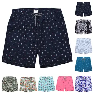Men’s Hawaiian Swim Trunks Quick Dry Beach Shorts with Mesh Lining & Pockets, Lightweight Swimwear for Summer