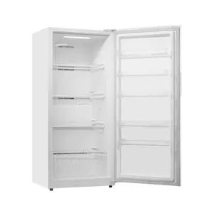 20.2 Cu. Ft Multifunctional Refrigerator, Frost-Free Upright Convertible Freezer-Refrigerator, Energy Efficient, with Temp Control Panel, Door Open Alarm, Adjustable Shelves, LED Lighting, Standing Unit for Kitchen, Garage