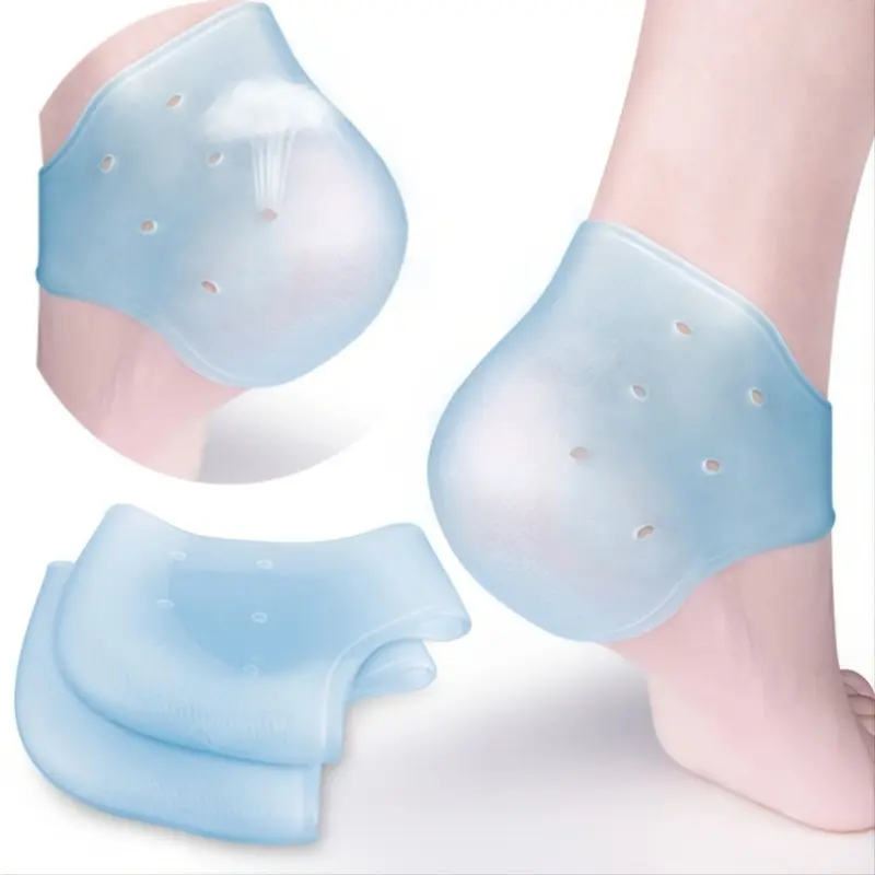 2pcs/set Heel Cups Gel Protectors Support For Achilles Tendonitis Bone Spur Aching Feet Relieve  For Man And Women