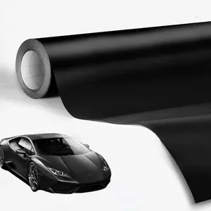 Matte Black Vinyl Wrap,  Wrap Self Adhesive Film, Vinyl Wrap for  with Air Release Technology,  for  DIY Exterior Interior Protection (1ft x 10ft)