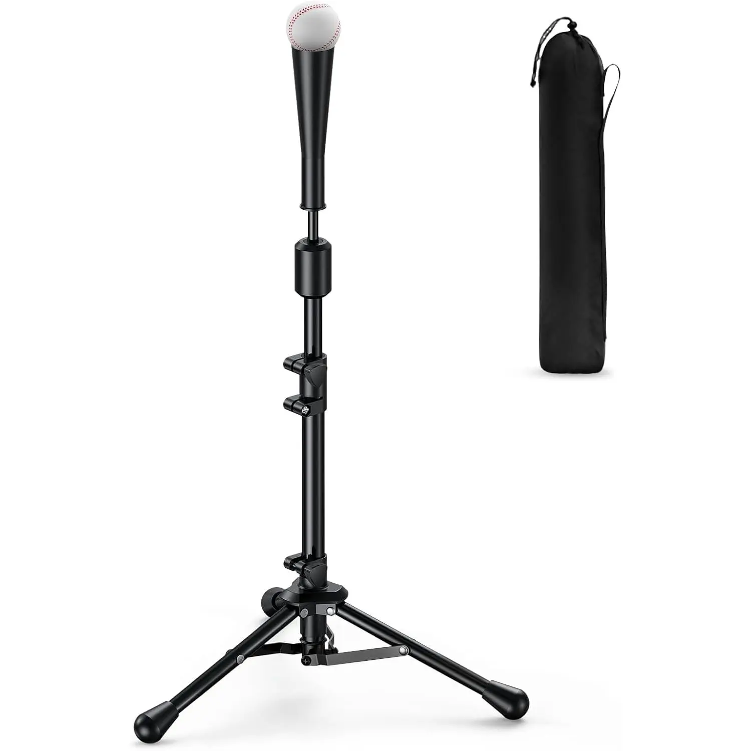 2025 New Upgrade Portable Batting Tee for Baseball/Softball,23.23 to 40.16 Inch Baseball Tee for Kids,Batting Tee,Softball Tee,Youth Hitting Tee,Teeball Tee,Travel Tee,Easy Adjustable Height