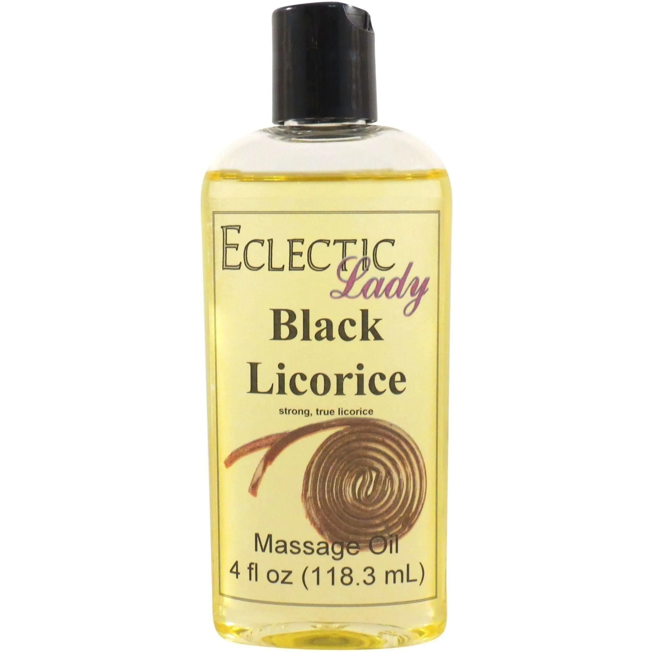 Black Licorice Massage Oil, Perfect for Aromatherapy and Relaxation, Preservative Free
