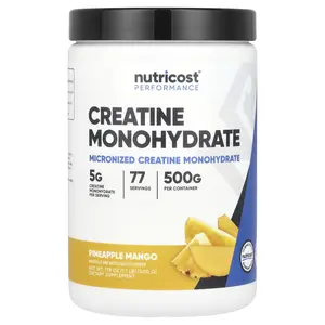 Nutricost Performance, Creatine Monohydrate, Pineapple Mango, 1.1 lb (500 g)