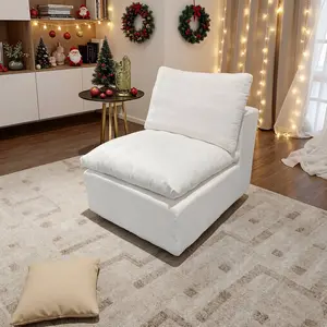 【Memorial Day Gift】NMXVXMN 39.4"x 29.5" x 16.5"Luxurious Chenille Fabric Boneless Bean bag chair Corner Seat for Sectional Sofa,Modular Cloud Couch Deep Seat Sleeper Sofas with Throw Pillows