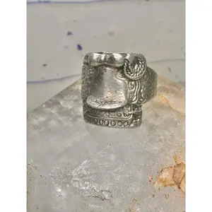 Saddle ring southwest band cowgirl cowboy size 10 sterling silver women girls