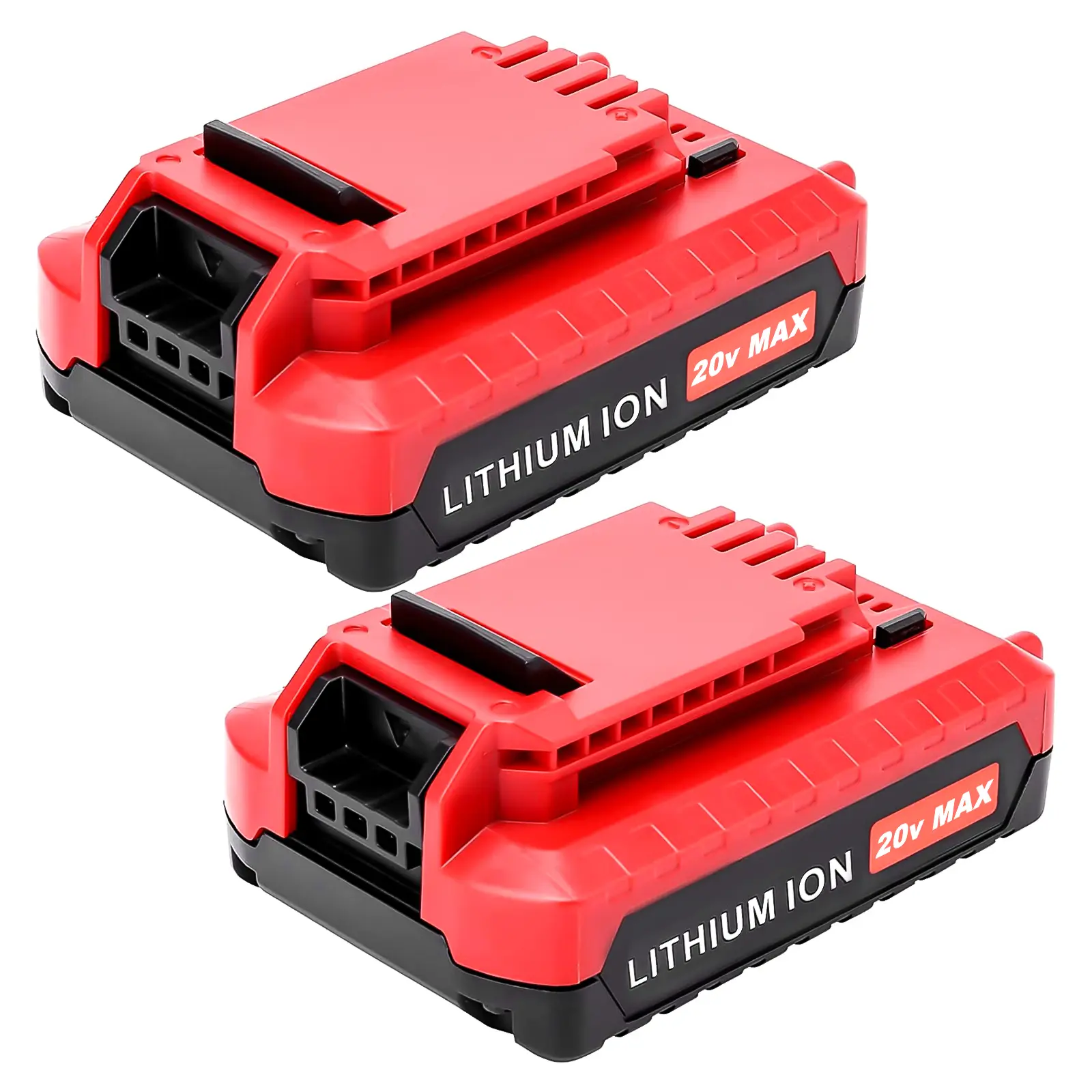 Porter-Cable PC18BLEX High-Capacity Cordless Drill Battery (2-Pack), 3000mAh Lithium-Ion Replacement for Power Tool Batteries