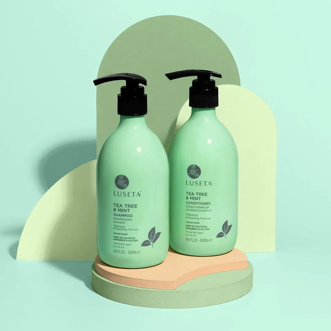 Luseta Tea Tree & Mint Shampoo & Conditioner Sulfate Paraben Free Luseta Tea Tree & Mint Shampoo & Conditioner Sulfate Paraben Free