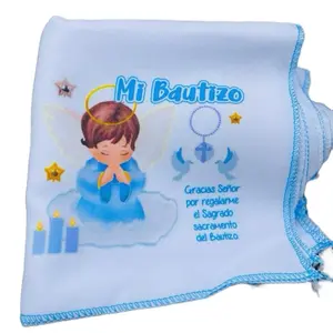 Baptism Favors 12pcs Napkins - 10x10” Baptism Favor, 100% Polyester,  Recuerdos para Bautizo Tableware