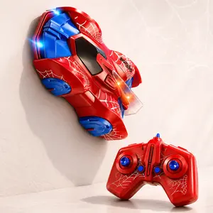Wall Climbing Spider RC Car for Kids, LED Light Up Remote Control Car with 360 Rotation and Rechargeable Play