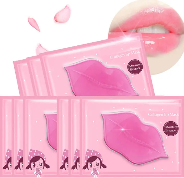 Lip Mask Patches, 30PCS Collagen Crystal Pink Care Gel Pads,Moisturizing Anti-Wrinkle Anti-Aging Firm Hydrate Lips,Remove Dead Skin Fine Lines Moisture Essence Make Your Dry Lip Attractive Sexy