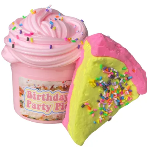 Happy Birthday Pie DIY Clay Kit Squishy Clay Texture Kit Squishy Cloud Slime Scented Slime