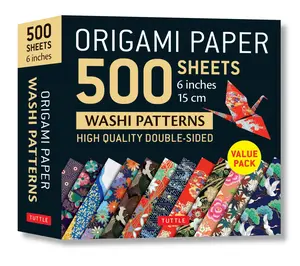 Origami Paper 500 Sheets Japanese Washi Patterns 6 (15 CM): Double-Sided Origami Sheets with 12 Different Designs (Instructions for 6 Projects Include -- Tuttle Studio - Other
