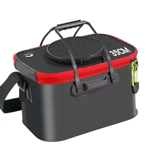 Waterproof Fishing Bucket, 1 Count Portable Multi-use Live Fish Container with Handle, Fishing Accessories for Outdoor Camping & Hunting