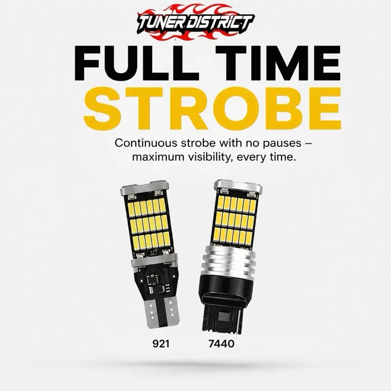 Tuner District Plug & Play Strobe Reverse Bulbs