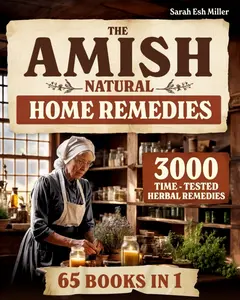 The Amish Natural Home Remedies: 3000 Time-Tested Herbal Remedies for Your Family’s Well-Being | Embrace Amish Wisdom and Preserve Generations of Herbal Knowledge Passed Down Through Families Paperback – April 29, 2025