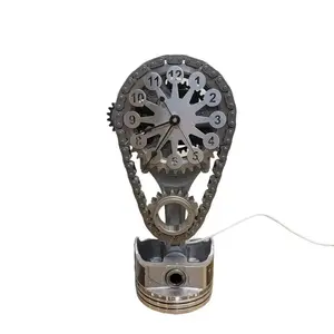 Buick Timing Chain Clock, Motorized, Rotating Gears