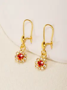Flower Earrings with Zircon, Rust Resistant, Elegant Fringe Design, Perfect for Birthday Parties and Anniversaries
