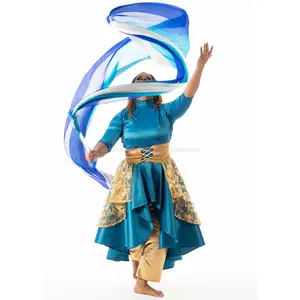 Heaven - Blue & white mix color Silk Flower Praise and worship Dance Throw Streamer (Copy)