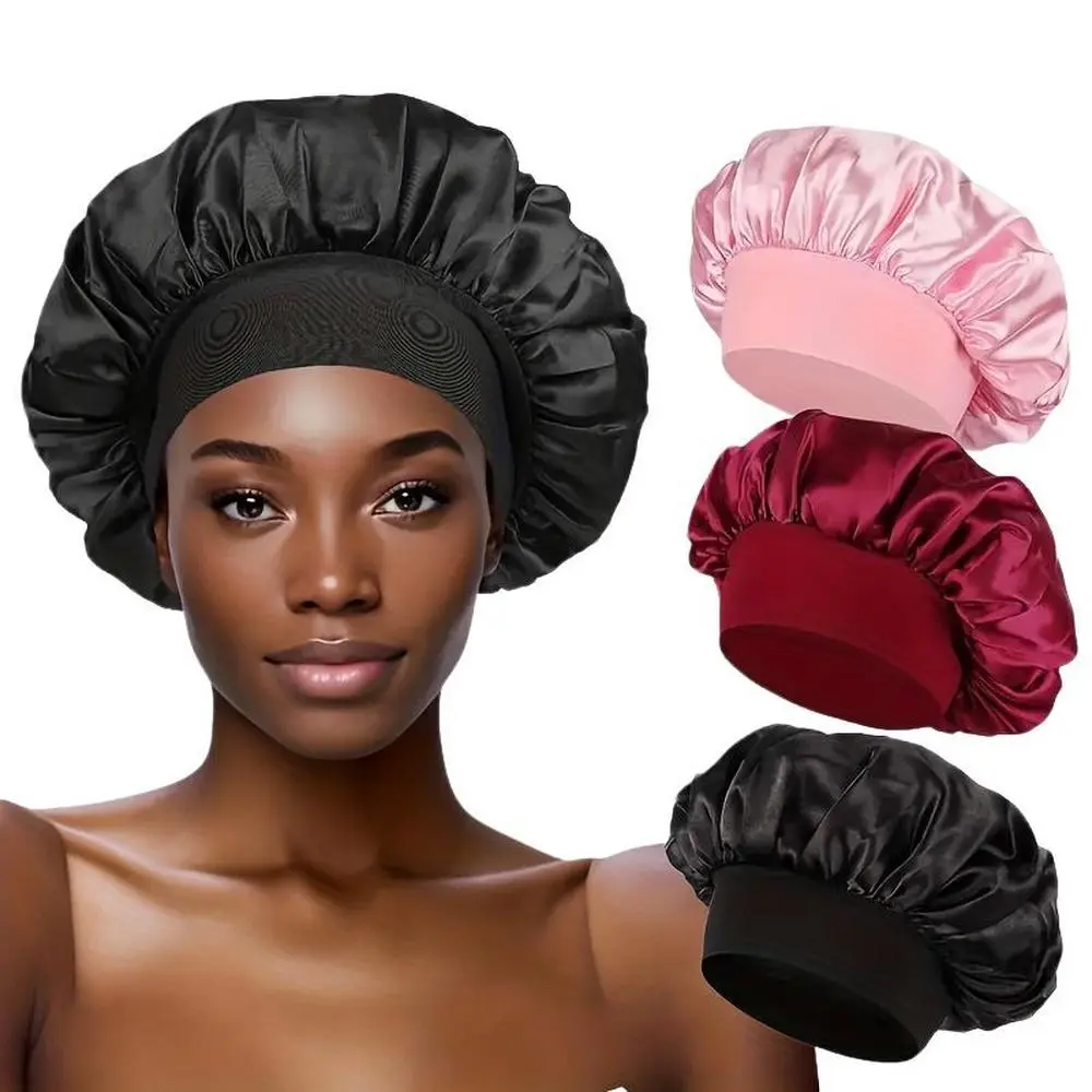 Solid Color Hair Care Cap, Reusable Adjusting Hair Care Wrap for Women, Soft & Smooth Scalp Treatment Cap for Women, Sleeping Hat, Hair Bonnet