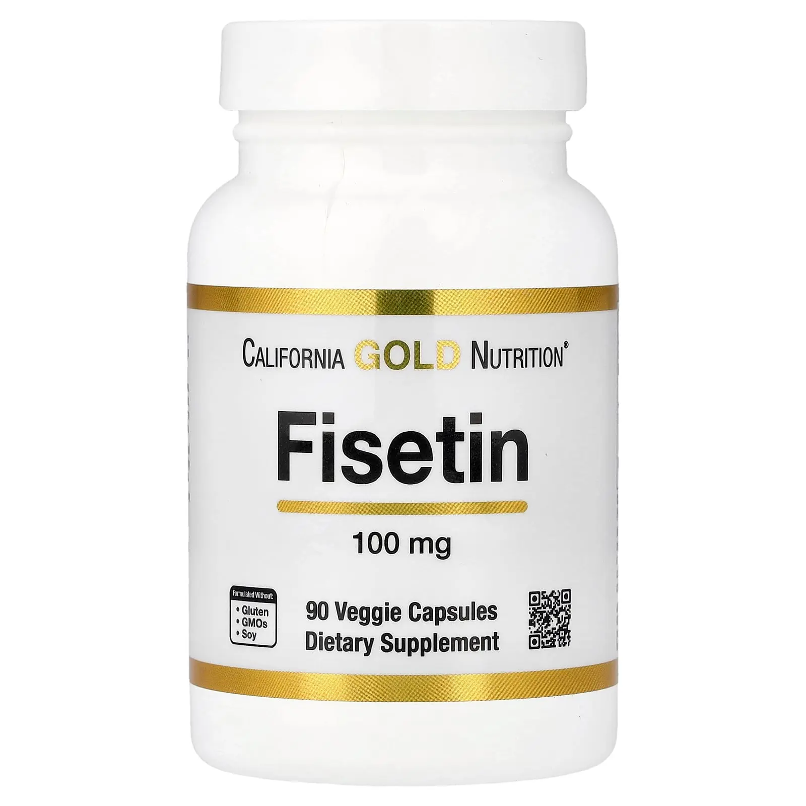 California Gold Nutrition Fisetin, 100 mg, 90 Veggie Capsules