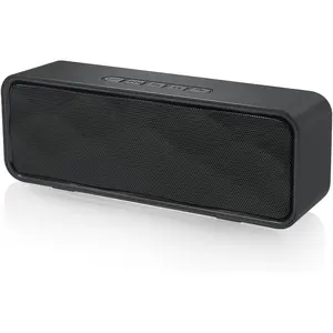 Wireless Bluetooth Speaker with AUX/USB/TF Card Slot,Outdoor Portable Stereo Speaker with HD Audio,Enhanced Bass, Dual-Driver,Handsfree Calling, FM Radio Speaker for Travel,Party