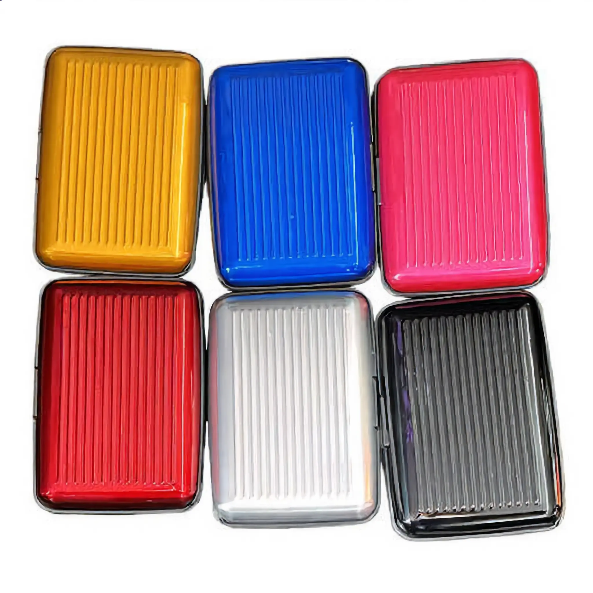Slim Aluminum RFID Blocking Wallet - Travel-Friendly, Unisex Women's Metal Case with 6 Card Slots Capacity, Assorted ID & Business Holder, Card Holder, Minimalist, Compact, Adults, Pocket Friendly