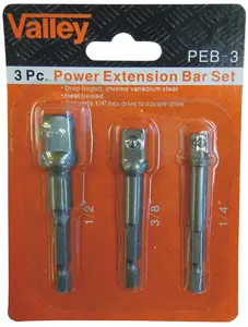WorldWide Sales Online 3pc Hex Bit Socket Adaptors 1/4", 3/8", & 1/2" DR – import_2021_10_29_212114