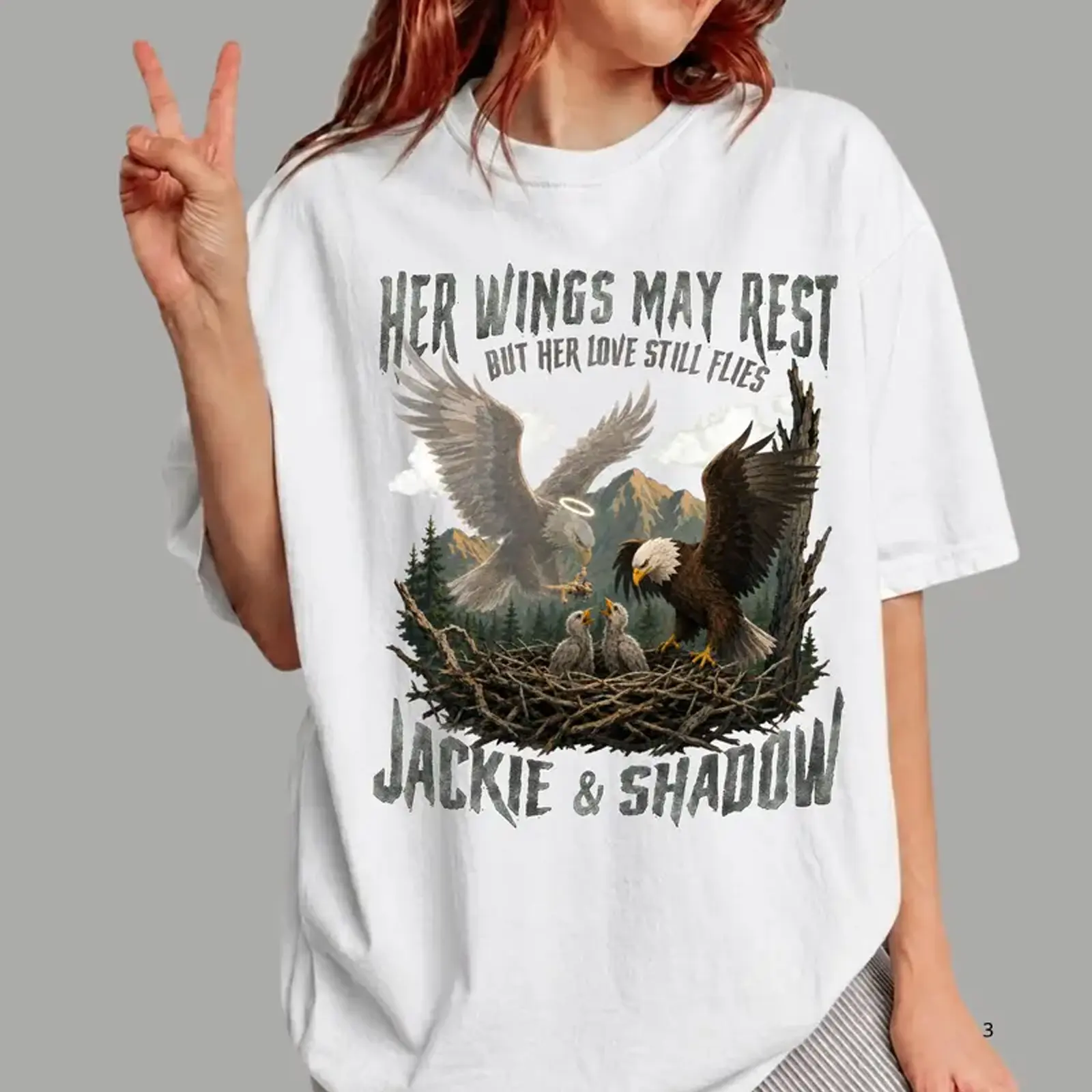 Jackie & Shadow Friends of Big Bear Valley Comfort Color Shirt Nature Lover Gift Wildlife Enthusiast Shirt Ring Spun Cotton Casual Soft Washed T-Shirt