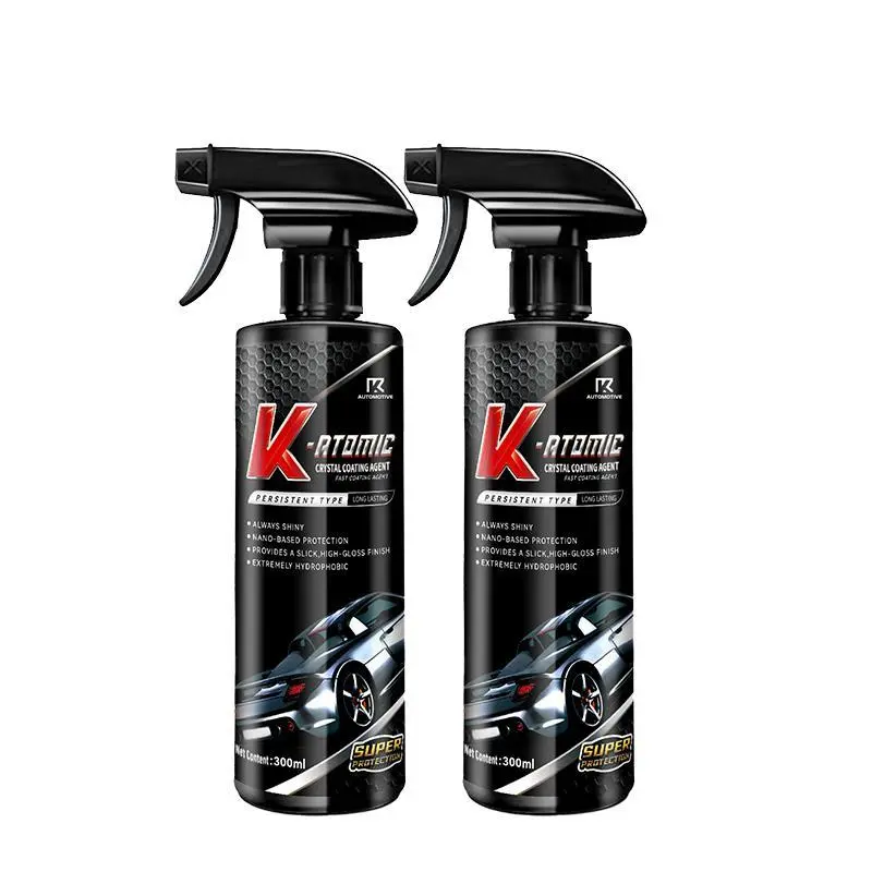 KATHWI Car Coating Spray - Advanced Quick-Acting Quick Detail Spray, Dust-Proof Glazing Waterless Wax, Long-Lasting Car Care Paint Treatment for Showroom Shine, Waterless Spray Wax