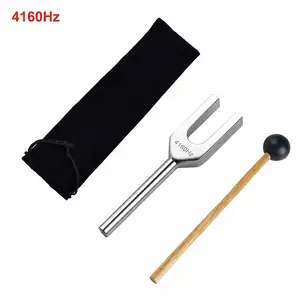 4096hz High Pitch Tuning Fork, Aluminum Alloy, Lightweight, Includes Bag and Mallet, Stress Relief, Ideal for Instrument Tuning and Acoustic Experiments