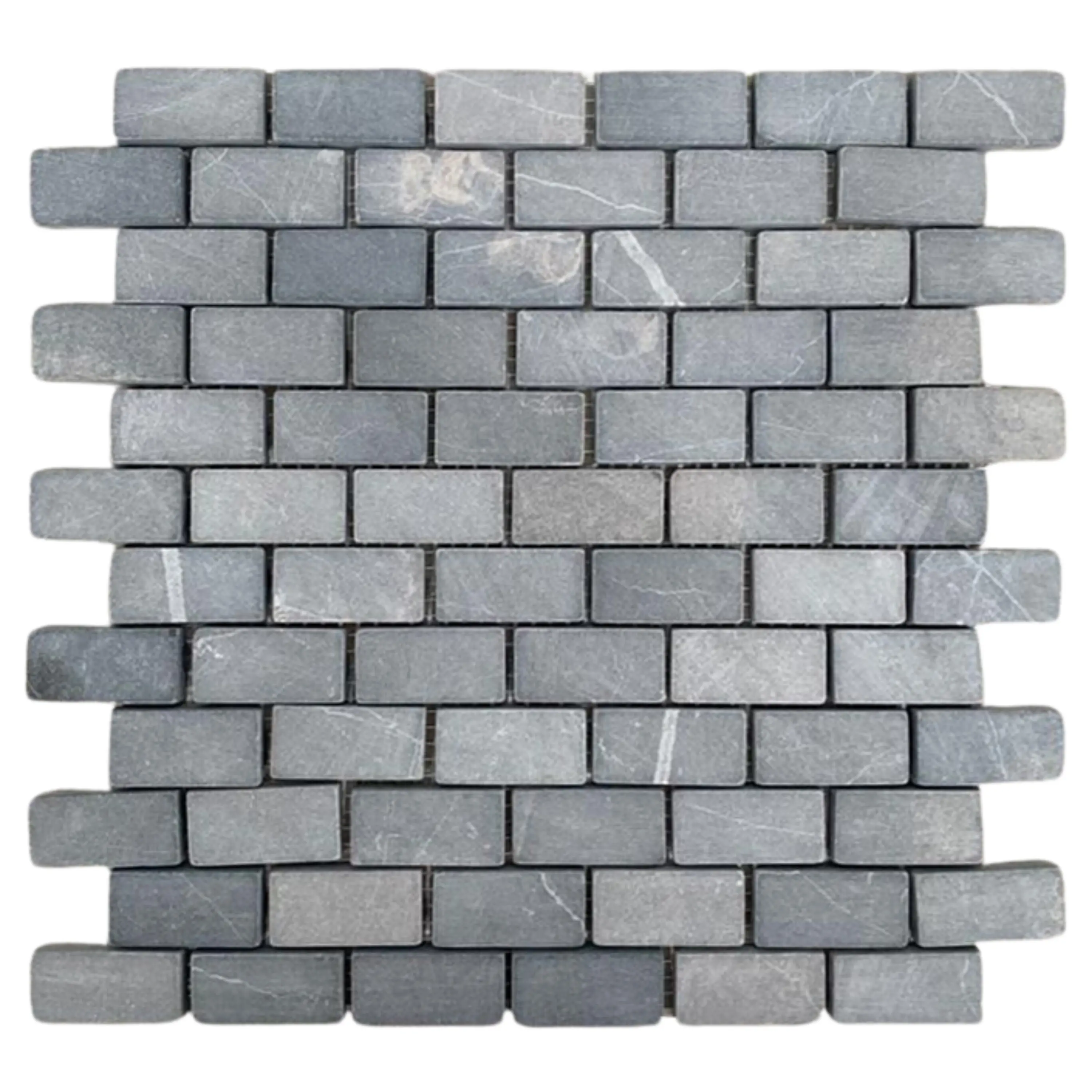 Dark Grey Subway 1x2 Marble Mosaic Tile