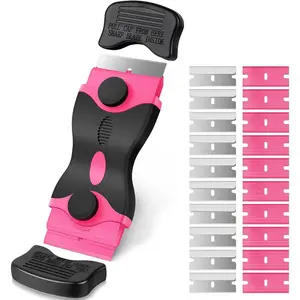 Dual-Head Adhesive Remover Scraper Tool, Versatile Car Window Film Application Kit, Ideal for Cleaning Stickers, Labels, Silicone, Glass Cooktops, Different Tasks