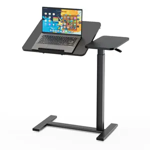 Mobile Standing Desk with Wheels: Small Rolling Table with Adjustable Height & Tiltable Desktop, Portable Laptop Workstation for Teacher, Classroom, Home & Office